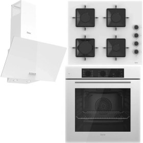 Resim Ferre Elegant Line Basic QBL62CB - SS206 - D087 Beyaz 3'lü Ankastre Set 