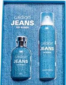 Resim Caldion Jeans Kadın Parfüm EDT 100 ML + Caldion Jeans Kadın Sprey Deodorant 150 ML 