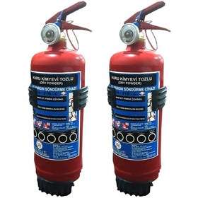 Resim Yangın Tüpü Söndürücü 1KG 2'li - 2022 Üretim 2026 T 
