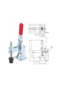 Resim Zcjb Flyeer 2 Adet 50 Kg 110 Kg U-bar Flanş 101a Dikey Tabanlı Marangoz Kelepçesi-73568 