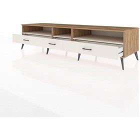 Resim Kronos Tv Ünitesi 3 Raflı 3 Çekmeceli 220x59x51 Çam-aytaşı Aytası/aytası - Atlas Çam 