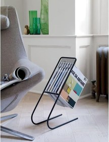 Resim Metal Dergilik Plaklık Metal Ayaklı Kitaplık 