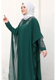 Resim Amine Hüma Beste Abiye Elbise Zümrüt Zümrüt 