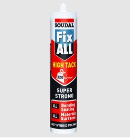 Resim Soudal Fix All High Tack Korniş Yapıştırıcı Montaj Yapıştırıcısı 290 Ml Beyaz 