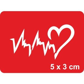 Resim Kalp Ritmi Tattoo Geçici Dövme Şablonları Kına Kalıpları 