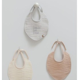 Resim 3'lü Gri Bebek Mama Önlüğü-1126 