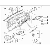 Resim Opar Fiat Doblo 2009- Torpido Sigorta Alt Kapağı (2009-) (735501968) 