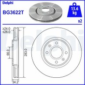 Resim DELPHI BG3622T | Disk On Pt.307-308-C3-C4 1.6-2.0 08-Prt-Brl 1.6Hdi | 1 Adet 