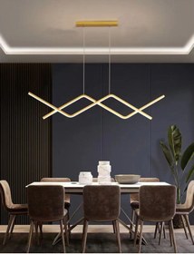 Resim Modavize Victoria Modern Tasarım Yatak Odası - Salon - Mutfak Yemek Masası Eskitme Renk Beyaz Led 2 Li Avize 