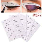 Resim 32 Çift Göz Makyaj Şablonu Etiketi, Eyeliner Şekil Kalıbı Yaması, Sahne Makyajı, Koku içermeyen, Dokumasız Göz Farı Yapışkanlı Eyeliner Kozmetik Göz Makyaj Yardımcısı Etiket Güzellik Aracı Dokuz kuyruklu Tilki Eyeliner, Uygulaması ve Çıkarması Kolay, Hızlı Makyaj, başlangıç için çok uygun 