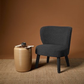 Resim Croco Armchair Sage Green - Boucle-Ecru 