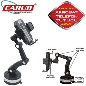 Resim Telefon Tutucu Akrobat 360 32cm Vantuzlu Siyah 