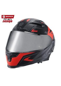 Resim Scoyco 871 Debrıs Full Face Ece Onaylı Vizörlü Motosiklet Kaskı 