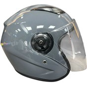 Resim MTO Motosiklet Yrım Kask Gri ( ECE ) Belgeli 