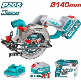 Resim Total TSLI14021 20 V 4.0 Ah Akülü Daire Testere 140 MM 