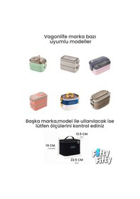 Resim Isı Yalıtımlı Termal Yemek Beslenme Çantası Mama Taşıma Termos Çanta Sıcak Ve Soğuk Cepli -ffvgnb1063 Antrasit 