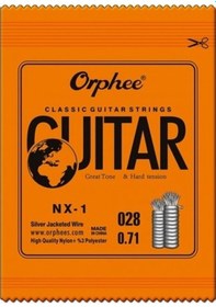 Resim Orphee Nx-1 Klasik Gitar Mi E Teli - 1. Tel Aksesuar - Yedek Tek Tel Yüksek Kaliteli Şeffaf Naylon, Standart Tansiyon, Pürüzsüz Yüzey Ve Net Tizler Uyum: Tüm Klasik Gitarlar 