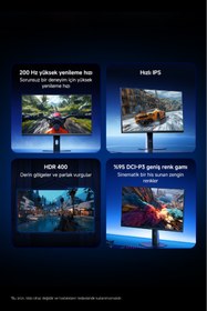 Resim Xiaomi Gaming Monitor G24i 2026 23.8″ 200Hz 1ms FHD Fast IPS (Xiaomi Türkiye Garantili) 