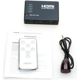 Resim 5 Port Kumandalı Full Hd 1080P 3D Uyumlu Hdmi Switch Ep-501R 