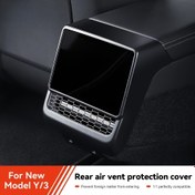 Resim For Tesla Model 3/Y Highland Arka Merkez Konsol Hava Çıkışı Kapak Vent Çıkışı Toz Kapak Araba Stil Aksesuarları için 