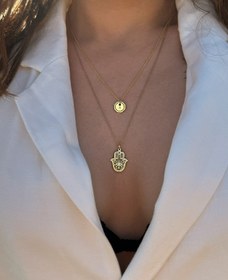 Resim HAMSA KOLYE - 45cm / Silver 