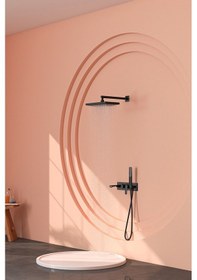 Resim Teska Life Pro Üç Yönlü Duş Seti-full Siyah Siyah 