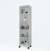 Resim Kenzlife kitaplık beril 188*060*020 byz tekerlekli mutfak dolabı 