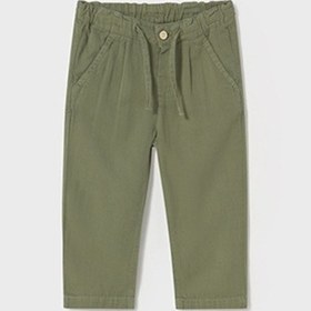 Resim Mayoral 1580 Erkek Bebek Bol Keten Pantolon Yeşil 