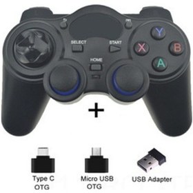 Resim Ruicoo Kablosuz Oyun Kumandası - Pc, Ps3 Ve Tv İçin 2.4g Kablosuz Gamepad, Çift Adaptörlü 