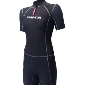 Resim Free-Sub 3mm Typhoon Kadın Shorty Dalış Elbisesi - M 