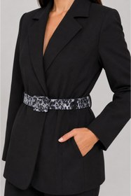 Resim Mys Collection Kemer Detaylı Blazer Ceket 