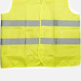 Resim İkaz Yeleği Cırtlı 2 Bantlı 