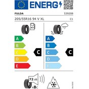 Resim Fulda 205/55 R16 94V Multicontrol Dört Mevsim Lastiği 2024 