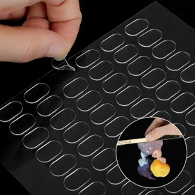 Resim Şeffaf Yapıştırıcı Putty, 13×8mm - Çift Taraflı Çıkarılabilir Yapışkan Noktalı, Posterler, El Sanatları ve Parti Süsleri için İz Bırakmayan 