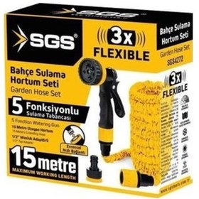 Resim Sgs Bahçe Sulama Hortum Seti 15mt Sgs4272 15 m 
