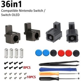 Resim Nintendo Switch Lıte Oled Joycon Analog Çubuk Yedek Kiti - Onarım Ve Değiştirme Aracı Turuncu 