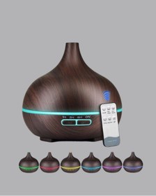 Resim AyrStore 550 ml Ultrasonik Uçucu Yağ Difüzörü 7 Renk LED Işıklı ve Zaman Ayarlı 