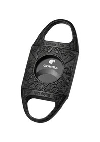 Resim Cohiba Siyah Desenli Metal Puro Makası Kesici - Trp7107 