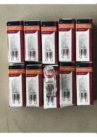 Resim 10 Adet G9 Halojen Lamba 220v 40w 640 Lümen Şeffaf 