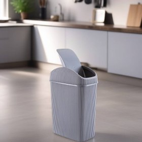 Resim Open Home Concept Mini Çöp Kovası, Mutfak, Banyo, Tuvalet, Ofis Çöp Kutusu Gri 