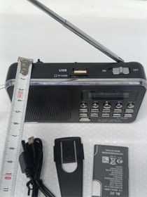 Resim Kopya - Player L-938 Usb Şarjlı Fm Radyo Mp3 Çalar Kırmızı - Siyah- Tek Ebat 