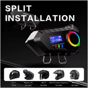 Resim YNT İthalat Y30 Kask Kulaklık Bluetooth Motosiklet Kulaklık Rgb Radyolu Intercom 