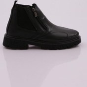 Resim Dgn 20300 Kadin Lastik Detayli Fermuarli Bot 20300-692-R1534 Siyah 