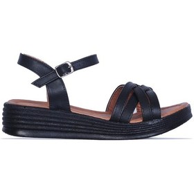 Resim Ayakcenter Gn2 Günay Kadın Düz Sandalet Siyah 