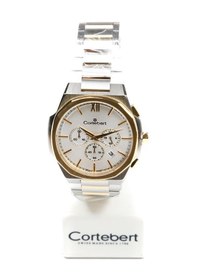 Resim Cortebert Safir Cam Gold Gümüş Kadran Erkek Kol Saati Gümüş 