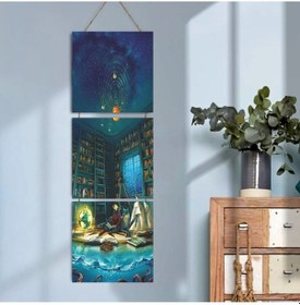 Resim Ahşap Katlanabilir 3lü Tablo - Tbl0110 