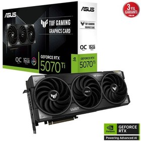 Resim Asus Tuf-rtx5070tı-o16g-gamıng, 16gb, 256bit, Gddr7, 2xhdmı, 3xdp Gamıng Ekran Kartı 