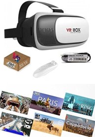 Resim Vr Box Sanal Gerçeklik Gözlüğü Ar-vr Küpü Eğlence Içerik Paketi 