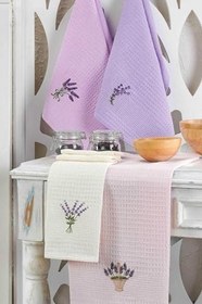 Resim 6 Parça Mutfak Kurulama Bezi 30 X 50 Cm Lavender Flower 