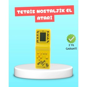 Resim Hsc Bilişim Taşınabilir El Aterisi Gameboy - Klasik Tetris Oyunu, Pil ile Çalışan Mini El Konsolu 